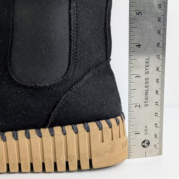 Ilse Jacobsen Tulip 6370 Plateau Ankle Boots EU 37 Black Chelsea Platform - Picture 13 of 16